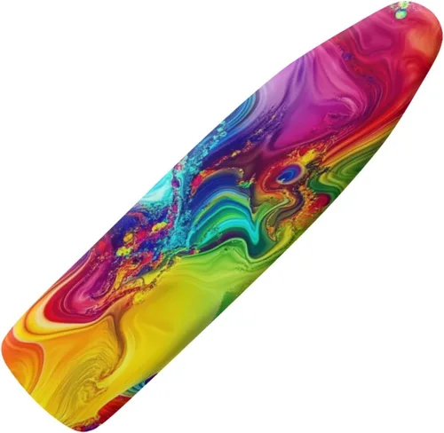 Miniatura 27 de Funda floral a prueba de arañazos para tablas de planchar de tamaño estándar, reflectante, con 3 ganchos y bucles para decoración de tablas de 15 x