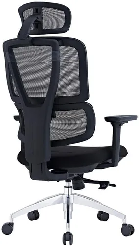 Miniatura 4 de SUNLINE Elevate - Silla de oficina - Sistema de soporte lumbar ergonómico y ajustable con base de aluminio - Reposacabezas de malla curva 4D