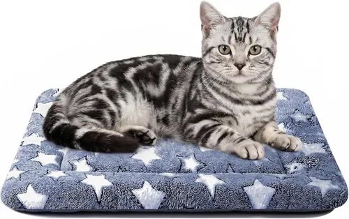 Miniatura 13 de Tapete de Cama para Perro - Tapetes de Cama Reversibles para Jaula de Perro, Suave y Transpirable, Almohadilla para Perrera, Cama de Jaula Duradera