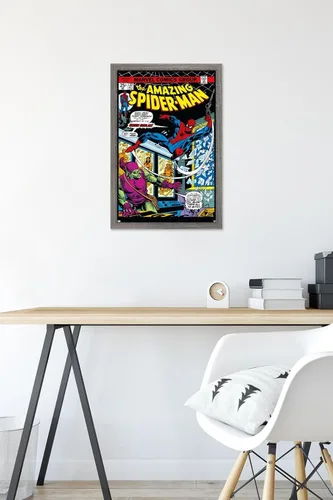 Miniatura 6 de Marvel Comics Spider-Man - Póster de pared Amazing Spider-Man #137, 22.4 pulgadas de largo x 14.7 pulgadas de ancho, versión enmarcada de madera