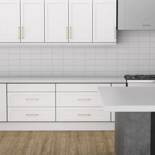 Miniatura 4 de goldenwarm Paquete de 10 tiradores de gabinete de 5 pulgadas, oro cepillado, juego de accesorios de cocina de aleación de zinc para gabinetes