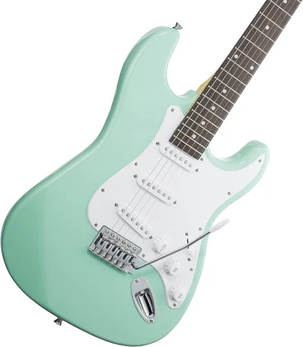 Miniatura 2 de Ashthorpe - Guitarra eléctrica de 39 pulgadas, kit de guitarra de tamaño completo con bolsa acolchada, barra de trémolo, correa, cuerdas, cable