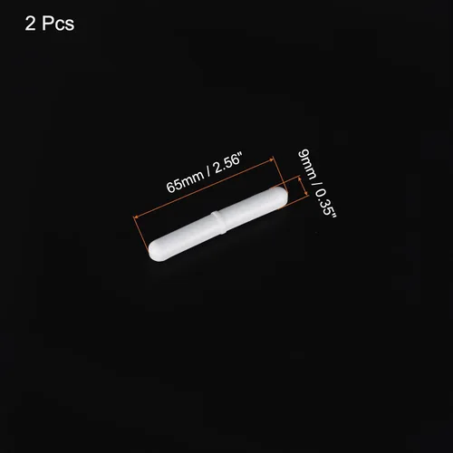 Miniatura 2 de MECCANIXITY Agitador magnético mezclador barra de agitación 65 mm (2.56 ") x9mm con forma de anillo PTFE recubrimiento imán blanco para laboratorio