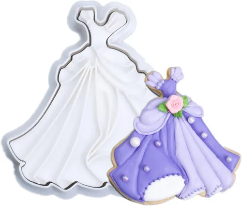 Miniatura 16 de Princess Carriage - Cortador de galletas para hornear con sello 3D, accesorios de ácido poliláctico (PLA) para regalos, decoración para fiestas