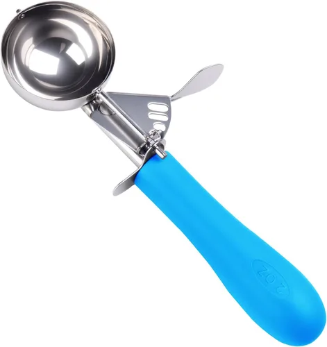 Miniatura 9 de Fayomir Cuchara de 4 OZ, Disher #8, Cuchara Grande para Helado con Gatillo, Cuchara para Muffins, Cucharas Grandes para Galletas para Hornear, Mango