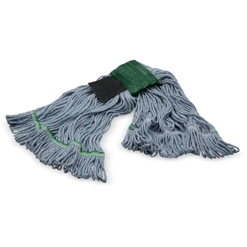 Miniatura 5 de SPARTA Flo-Pac - Cabezal de trapeador acrílico, extremos de bucle, banda ancha con banda verde de 5 pulgadas con depurador para limpieza organizada