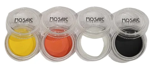 Miniatura 8 de Mosaic HydroCream - Paquetes de personajes de pintura facial para niños, no mancha, lavable, fórmula vegana gentil hipoalergénica. Pasteles
