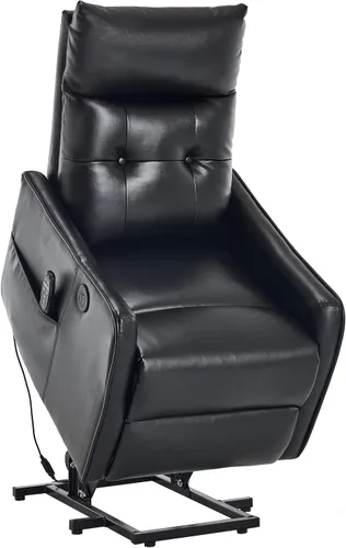 Miniatura 19 de Silla reclinable eléctrica con elevación Trustyue con calor y masaje, sillas elevadoras para asistencia al estar de pie, silla pequeña con elevación