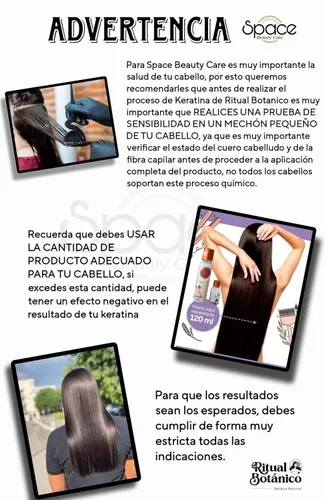 Miniatura 2 de Keratina Ritual Botanico 250ML & Termo Protector 120ML Incluye Cepillo Aplicador y Manual de Instrucciones Alisado Progresivo Organico Vegano Sin