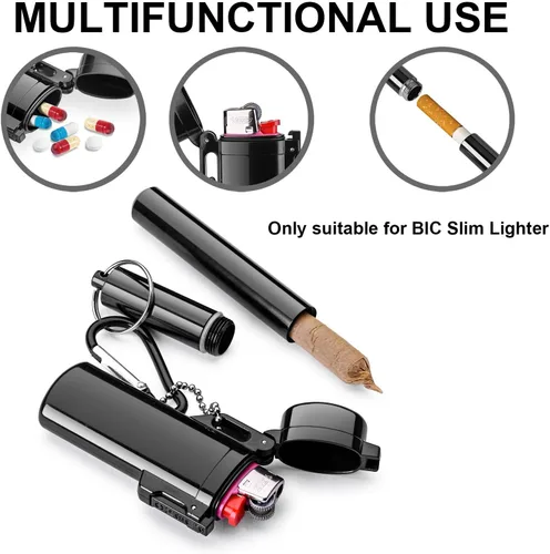 Miniatura 4 de Lighter Case&Airtight Aluminum Metal Storage Tube Set