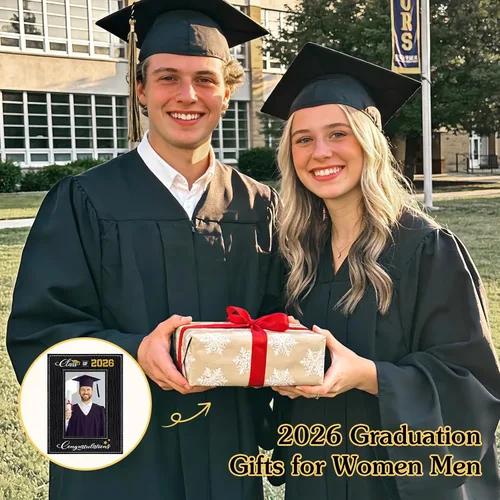 Miniatura 6 de FLYAB Marco de fotos de graduación Clase de 2025 - Regalos de graduación 2025 para hombres y mujeres, exhibición especial para una preciada foto