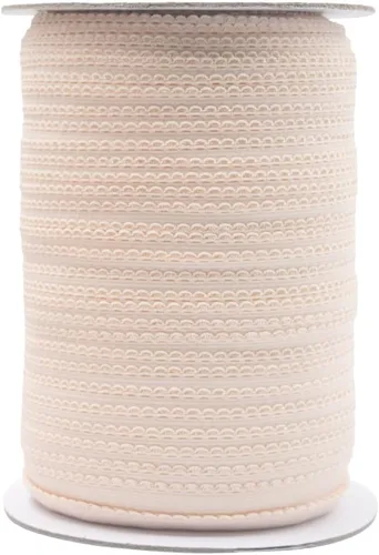 Miniatura 32 de Bristlegrass Picot Loop - Banda elástica para coser de 1/2 pulgada, 0.512 in, corona de carrete con volantes, cinta elástica de encaje para atar