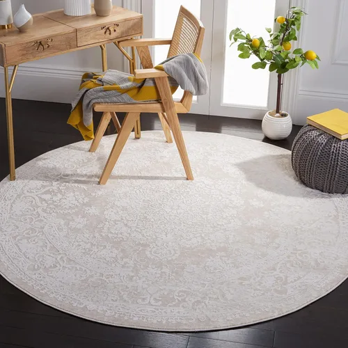 Miniatura 8 de SAFAVIEH Alfombra de área de 9x12 pies - Colección Reflection - Grande - Beige y crema, no desprende pelusa y es fácil de limpiar, ideal para sala