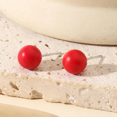 Miniatura 97 de Natural Stone Stud Earrings for Women 8mm Sterling Silver Genuine Gemstone Earrings Handmade Sterling Silver Crystal Stud Earrings for Women