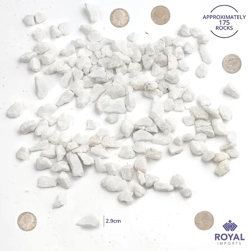 Miniatura 6 de Royal Imports 5 libras piedras de río decorativas rocas ornamentales, piedras de paisajismo de jardín, grava de relleno para plantas, jarrones