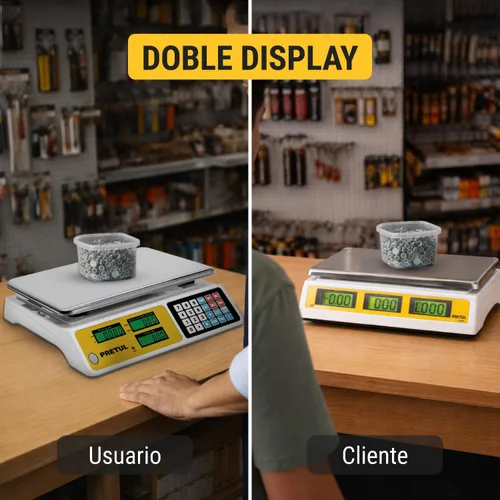 Miniatura 9 de Báscula electrónica Pretul 88.2 lbs de capacidad multifunción