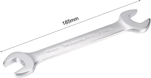 Miniatura 2 de uxcell Llave métrica doble de extremo abierto 0.709 in x 0.827 in