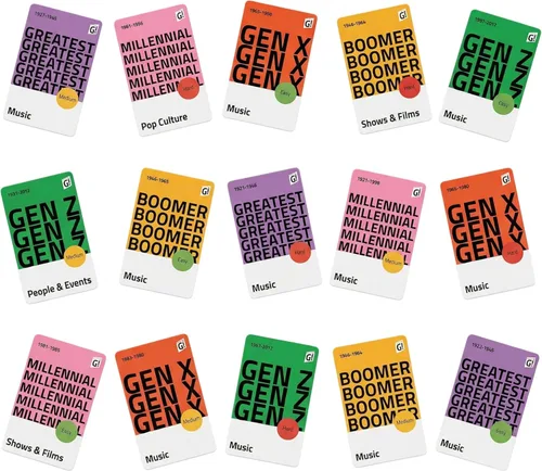Miniatura 6 de GENSMAK! Juego de fiesta - Atractivo juego de trivia multigeneracional con pistas cómicas - Divertido para familiares y amigos, adultos