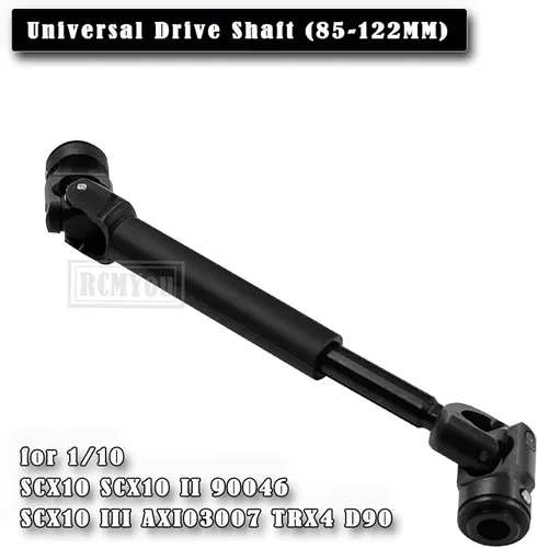Miniatura 2 de Eje de transmisión de orugas RC 85-122MM Actualizaciones para 1/10 Axial SCX10 SCX10 II 90046 SCX10 III AXI03007 TRX4 D90, eje de transmisión