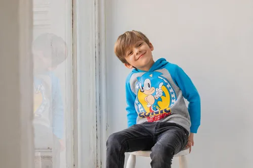 Miniatura 2 de SEGA Sonic the Hedgehog Tails Knuckles - Sudadera con capucha para niños pequeños y grandes