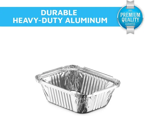 Miniatura 7 de MontoPack Bandejas Desechables para Llevar con Tapas Transparentes Recipientes de Alimentos de Papel de Aluminio con Capacidad de 1 lb con Sello