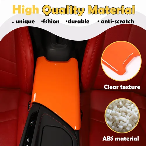 Miniatura 3 de CHEAYAR Funda para Reposabrazos de Interior de Coche, Caja de Consola Central Compatible con Chevrolet Corvette C8 2020-2023, Cubierta de Protección