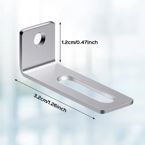 Miniatura 3 de Oudain Juego de 20 soportes de pared, accesorios de montaje para pizarra blanca, kit de accesorios de instalación de pared, soportes de montaje