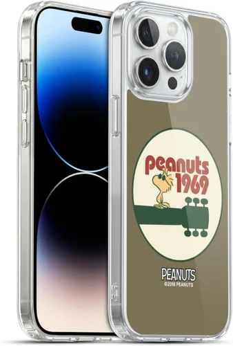 Miniatura 65 de Head Case Designs Funda de gel Woodstock 50th con licencia oficial de Peanuts Snoopy Guitar 1969 [protección de grado militar] compatible con Apple