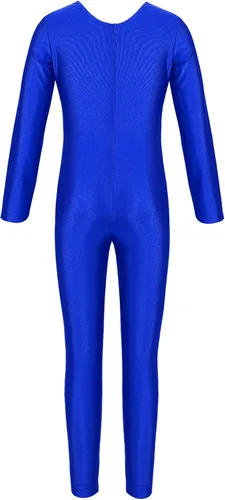 Miniatura 2 de Body de gimnasia de longitud completa para niñas, para danza, sin pies, sin costuras, elástico, activo