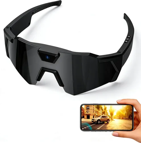 Miniatura 11 de POV - Lentes de sol de béisbol 4K con cámara, lentes de cámara inteligente para hombres y mujeres, gafas de sol con cámaras con tarjeta SD de 32 GB
