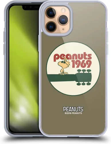 Miniatura 81 de Head Case Designs Funda de gel Woodstock 50th con licencia oficial de Peanuts Snoopy Guitar 1969 [protección de grado militar] compatible con Apple