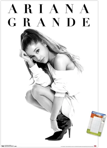 Miniatura 17 de Ariana Grande - Póster de pared de luna de miel, 22.4 pulgadas de largo x 14.7 pulgadas de ancho, versión enmarcada en madera de granero
