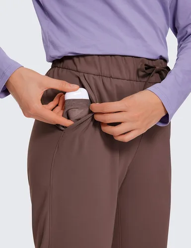 Miniatura 4 de CRZ YOGA Pantalones de golf elásticos en 4 direcciones para mujer, pantalones de golf de 78 tobillos, pantalones de trabajo, yoga, viajes, casual