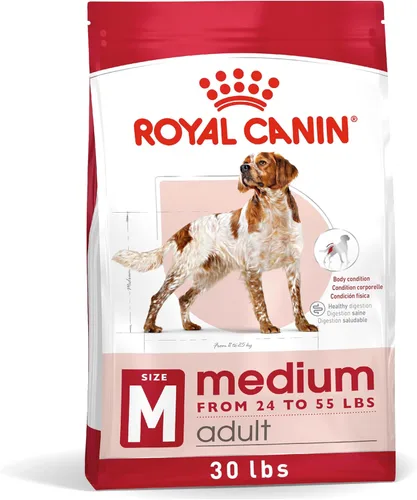 Royal Canin Size Health Nutrition - Alimento seco para perros adultos medianos, bolsa de 30 libras