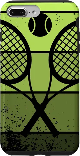 Miniatura 11 de Raqueta de jugador de tenis para iPhone 13 con cancha de pelota de tenis Vintage Retro Case