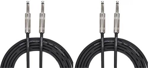 Miniatura 6 de Amazon Basics TS - Cable recto para instrumentos de 1/4 de pulgada para guitarra eléctrica, bajo y teclado con blindaje antiruido, 10 pies