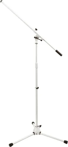 OnStage On-Stage MS7801W - Soporte telescópico para micrófono, color blanco