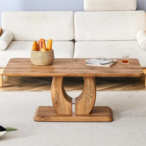 Miniatura 6 de LKTART Mesa de Centro Rectangular para Sala de Estar, Mesas de Centro de Imitación de Mármol con Almacenamiento, Base Moderna Estable Mesa de Centro