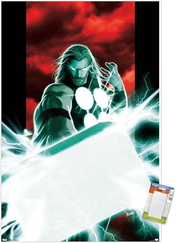 Miniatura 18 de Trends International Marvel Comics - Thor - Mjolnir Wall Poster, 14.725" x 22.375", Premium Unframed Version Versión premium sin marco