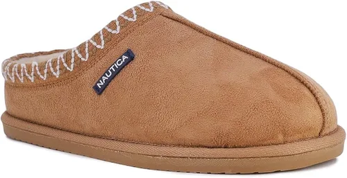 Nautica Pantuflas para hombre sin espalda de piel sintética cálidas sin cordones para interiores y exteriores color SomersbyBriggs