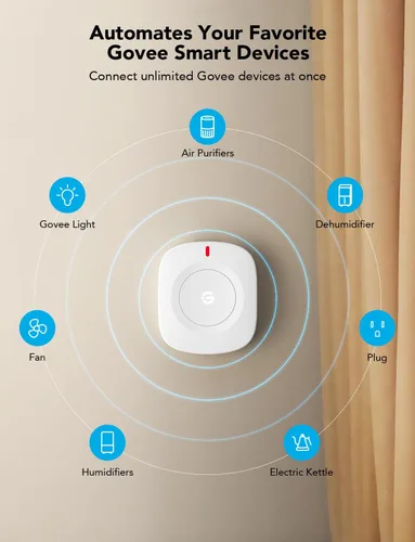 Miniatura 4 de GoveeLife Botón Sensor Inteligente Mini Inalámbrico, Control de Grupo para Múltiples Dispositivos, Botón de Control Versátil, Alimentado por