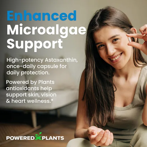 Miniatura 2 de Astaxantina liposomal 24 mg + licopeno 50 mg - 60 cápsulas Potente antioxidante para ojos, piel, corazón e inmune Complejo de microalgas