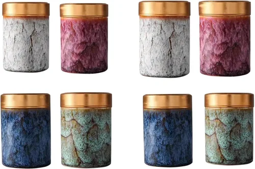 Miniatura 15 de Set de urnas pequeñas de 3 piezas - Juego de urnas pequeñas decorativas de cerámica para cenizas humanas - Honra a tu ser querido perdido