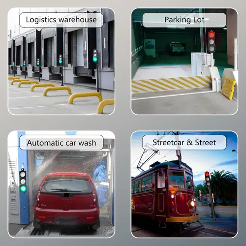 Miniatura 3 de Kit de lámparas de señalización de tráfico/parada/marcha de 100mm (4 pulgadas) AC85-265V, carcasa de PC impermeable IP65 (control remoto 103