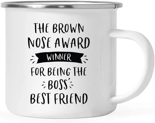 Miniatura 39 de Andaz Press Taza de café de acero inoxidable de 11 onzas con diseño de fogata, regalo divertido para compañero de trabajo, ganador del premio