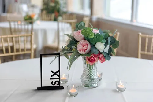 Miniatura 4 de DAOLA Números de mesa de madera del 1 al 10 – Letreros de números de mesa de boda con soporte, perfectos para eventos de fiesta y recepción