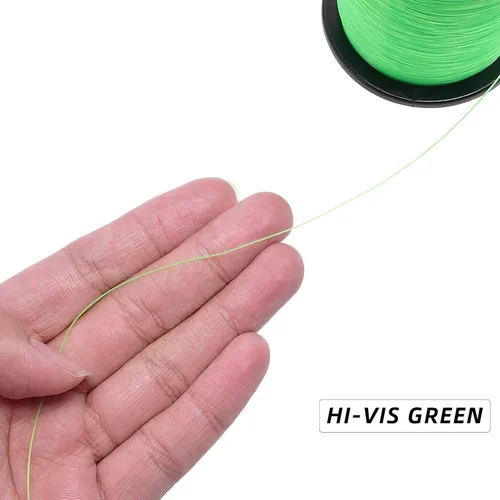 Miniatura 4 de SF - Línea de pesca monofilamento premium, carrete X-Strong de nailon mono material, línea líder para agua salada y agua dulce, Verde de alta