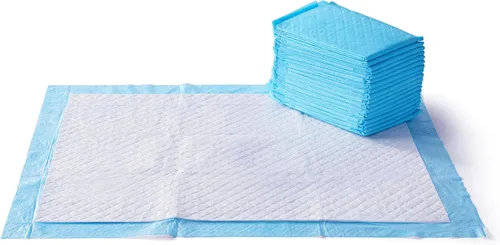 Miniatura 12 de Amazon Basics Almohadillas resistentes para orina de perros y cachorros, 5 capas a prueba de fugas, ultra absorbentes, superficie de secado rápido