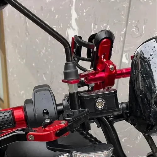 Miniatura 7 de Soporte de bebida para Yamaha FZ-8 FZ8 Fz 8 motocicleta CNC bebida botella de agua bebida taza soporte soporte (negro)