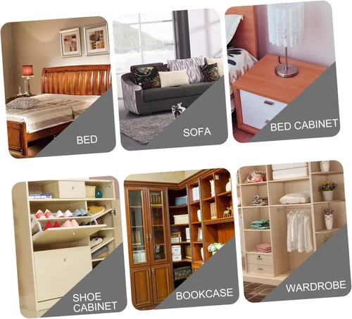 Miniatura 4 de OSALADI Patas ajustables de los muebles 2pcs patas de mesa modernas para el gabinete de la TV del aparador
